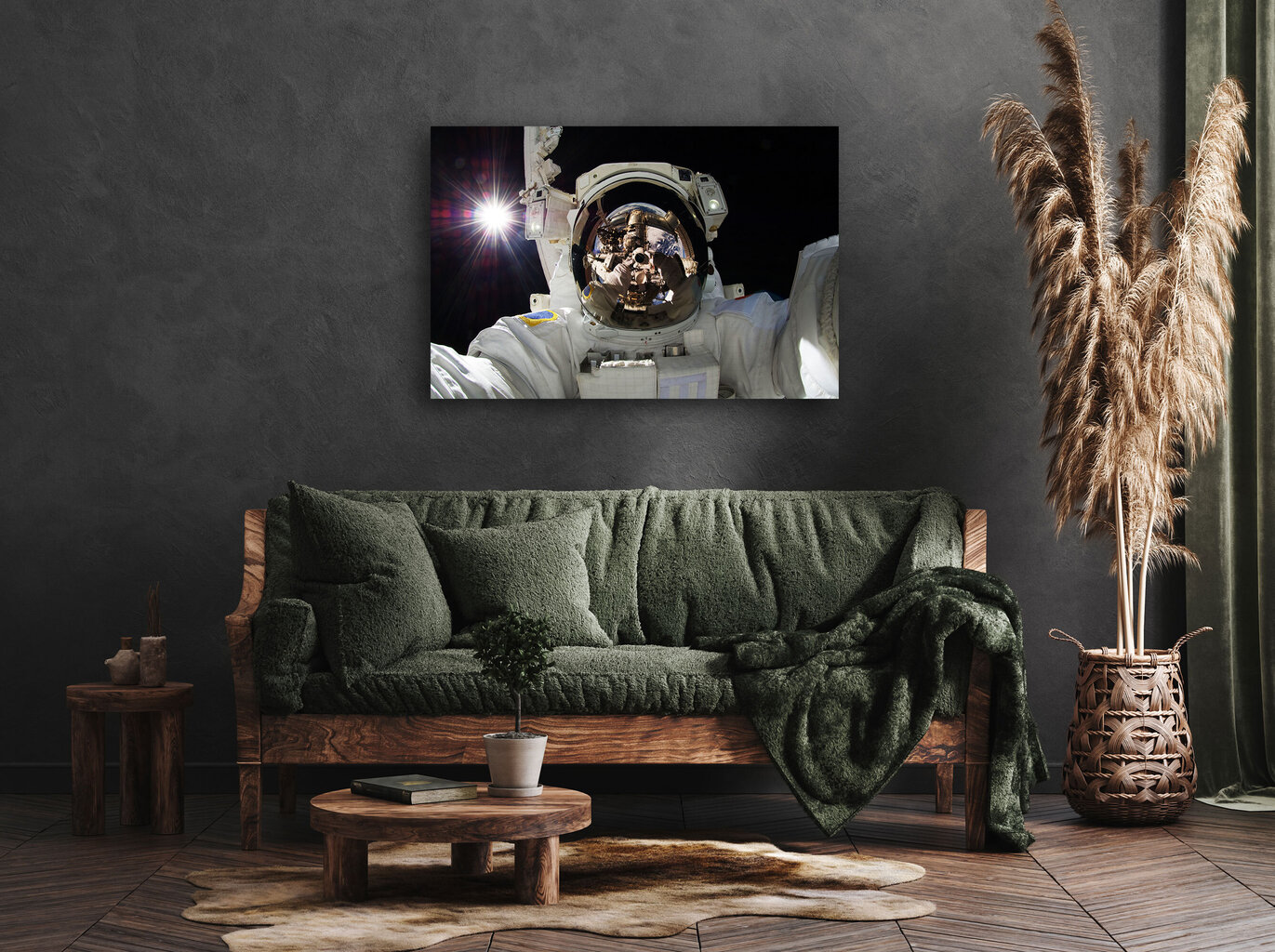 Paveikslas Astronautas, 100x70 cm kaina ir informacija | Reprodukcijos, paveikslai | pigu.lt