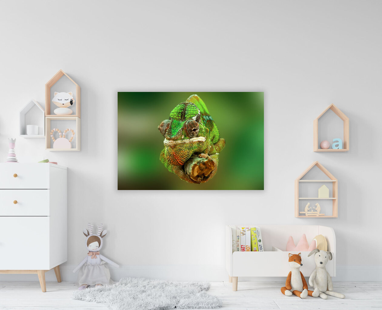 Paveikslas Chameleonas, 100x70 cm цена и информация | Reprodukcijos, paveikslai | pigu.lt