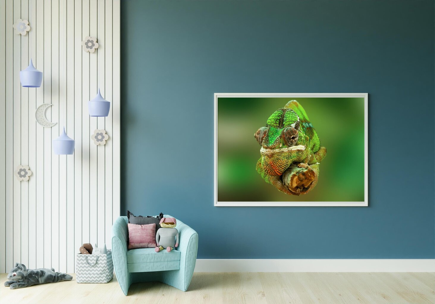 Paveikslas Chameleonas, 100x70 cm цена и информация | Reprodukcijos, paveikslai | pigu.lt