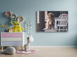 Paveikslas Šuniukas ant kėdės, 100x70 cm kaina ir informacija | Reprodukcijos, paveikslai | pigu.lt