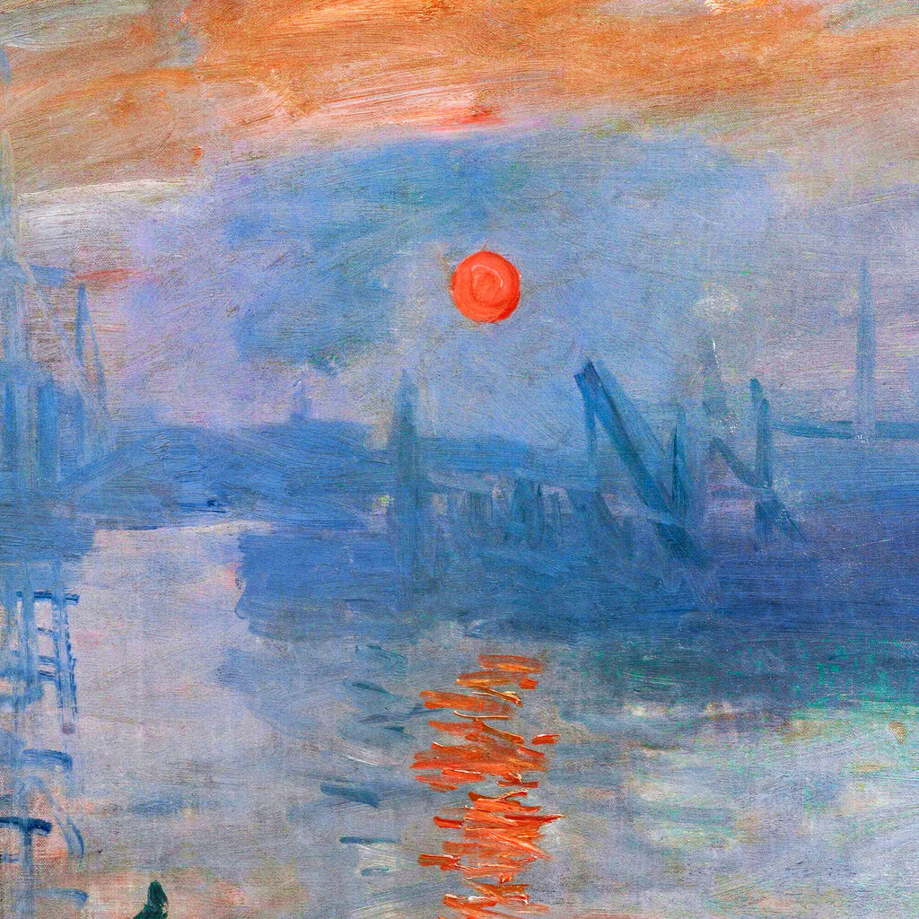 Reprodukcija Impression, Sunrise (Claude Monet), 100x70 cm цена и информация | Reprodukcijos, paveikslai | pigu.lt