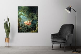 Reprodukcija The Swing (Jean-Honoré Fragonard), 100x70 cm kaina ir informacija | Reprodukcijos, paveikslai | pigu.lt