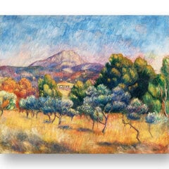 Reprodukcija Montagne Sainte-Victoire (Pierre-Auguste Renoir), 100x70 cm kaina ir informacija | Reprodukcijos, paveikslai | pigu.lt