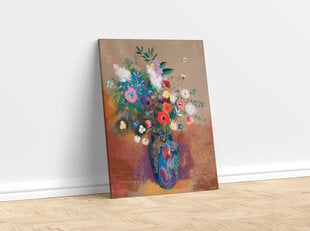 Reprodukcija Bouquet of Flowers (Odilon Redon), 100x70 cm kaina ir informacija | Reprodukcijos, paveikslai | pigu.lt