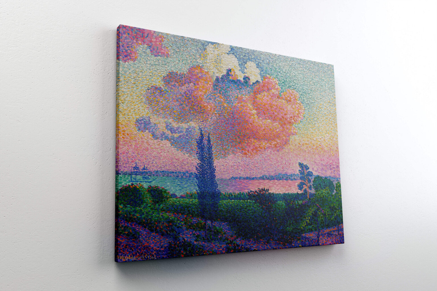 Reprodukcija The pink cloud (Henri-Edmond Cross), 100x70 cm цена и информация | Reprodukcijos, paveikslai | pigu.lt