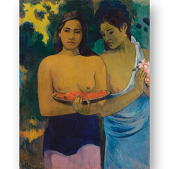 Репродукция Две таитянские женщины (Поль Гоген), 100x70 см. цена и информация | Репродукции, картины | pigu.lt