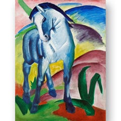 Reprodukcija Blue Horse I (Franz Marc), 100x70 cm kaina ir informacija | Reprodukcijos, paveikslai | pigu.lt