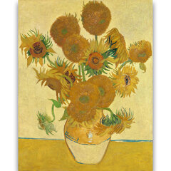 Reprodukcija Sunflowers (Vincent van Gogh), 100x70 cm kaina ir informacija | Reprodukcijos, paveikslai | pigu.lt