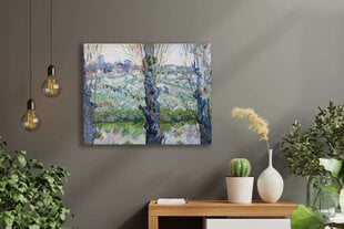 Reprodukcija View of Arles, Flowering Orchards (Vincent van Gogh), 100x70 cm kaina ir informacija | Reprodukcijos, paveikslai | pigu.lt