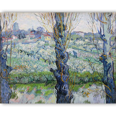 Reprodukcija View of Arles, Flowering Orchards (Vincent van Gogh), 100x70 cm kaina ir informacija | Reprodukcijos, paveikslai | pigu.lt