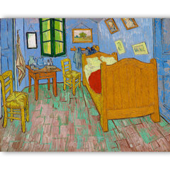 Reprodukcija The Bedroom (Vincent van Gogh), 100x70 cm kaina ir informacija | Reprodukcijos, paveikslai | pigu.lt