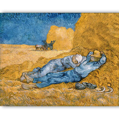 Reprodukcija The Siesta (Vincent van Gogh), 100x70 cm kaina ir informacija | Reprodukcijos, paveikslai | pigu.lt