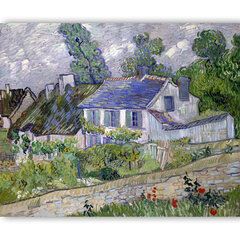 Reprodukcija Houses at Auvers (Vincent van Gogh), 100x70 cm kaina ir informacija | Reprodukcijos, paveikslai | pigu.lt