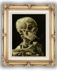 Reprodukcija Head of a skeleton with a burning cigarette (Vincent van Gogh), 100x70 cm kaina ir informacija | Reprodukcijos, paveikslai | pigu.lt