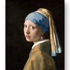 Reprodukcija Girl with a Pearl Earring (Johannes Vermeer), 100x70 cm kaina ir informacija | Reprodukcijos, paveikslai | pigu.lt