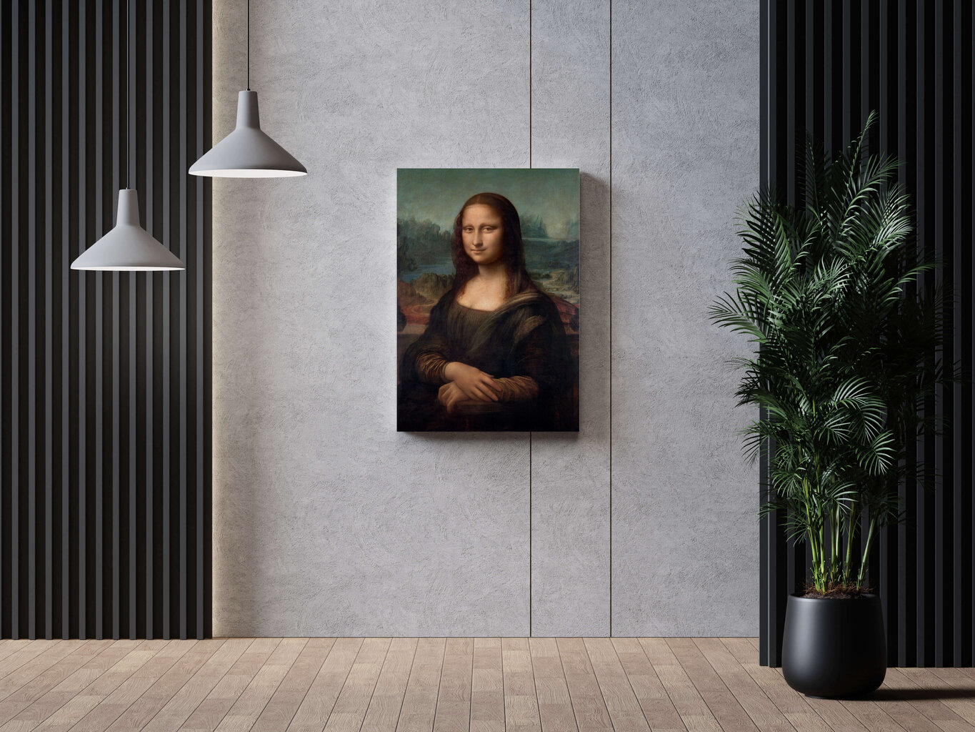 Reprodukcija Mona Lisa (Leonardo da Vinci), 100x70 cm kaina ir informacija | Reprodukcijos, paveikslai | pigu.lt