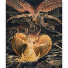Reprodukcija The Great Red Dragon and the Woman Clothed in the Sun (William Blake), 100x70 cm kaina ir informacija | Reprodukcijos, paveikslai | pigu.lt
