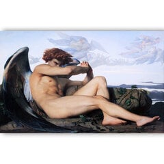 Reprodukcija Fallen Angel (Alexandre Cabanel), 100x70 cm kaina ir informacija | Reprodukcijos, paveikslai | pigu.lt