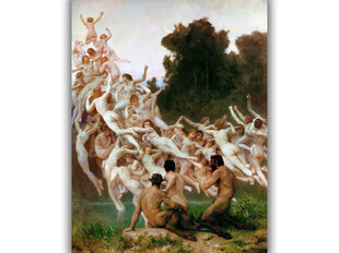 Reprodukcija The Oreads (William-Adolphe Bouguereau), 100x70 cm kaina ir informacija | Reprodukcijos, paveikslai | pigu.lt