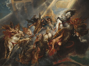 Reprodukcija The Fall of Phaeton (Peter Paul Rubens), 100x70 cm kaina ir informacija | Reprodukcijos, paveikslai | pigu.lt