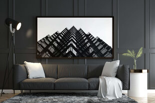 Картина Черно-белая архитектура, 60x80 см цена и информация | Репродукции, картины | pigu.lt
