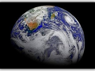 Paveikslas Žemė iš Kosmoso, 60x80 cm kaina ir informacija | Reprodukcijos, paveikslai | pigu.lt