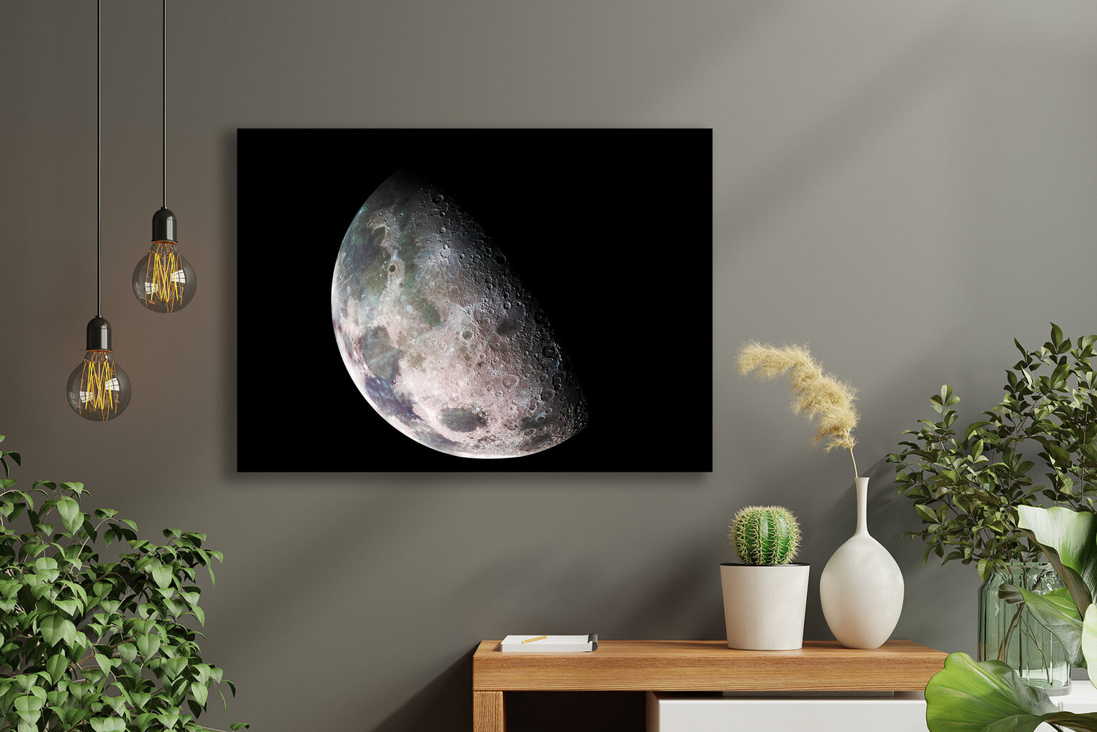 Paveikslas Mėnulis, 60x80 cm kaina ir informacija | Reprodukcijos, paveikslai | pigu.lt