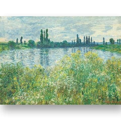 Reprodukcija Banks of the Seine (Claude Monet), 60x80 cm kaina ir informacija | Reprodukcijos, paveikslai | pigu.lt