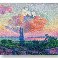 Reprodukcija The pink cloud (Henri-Edmond Cross), 60x80 cm kaina ir informacija | Reprodukcijos, paveikslai | pigu.lt