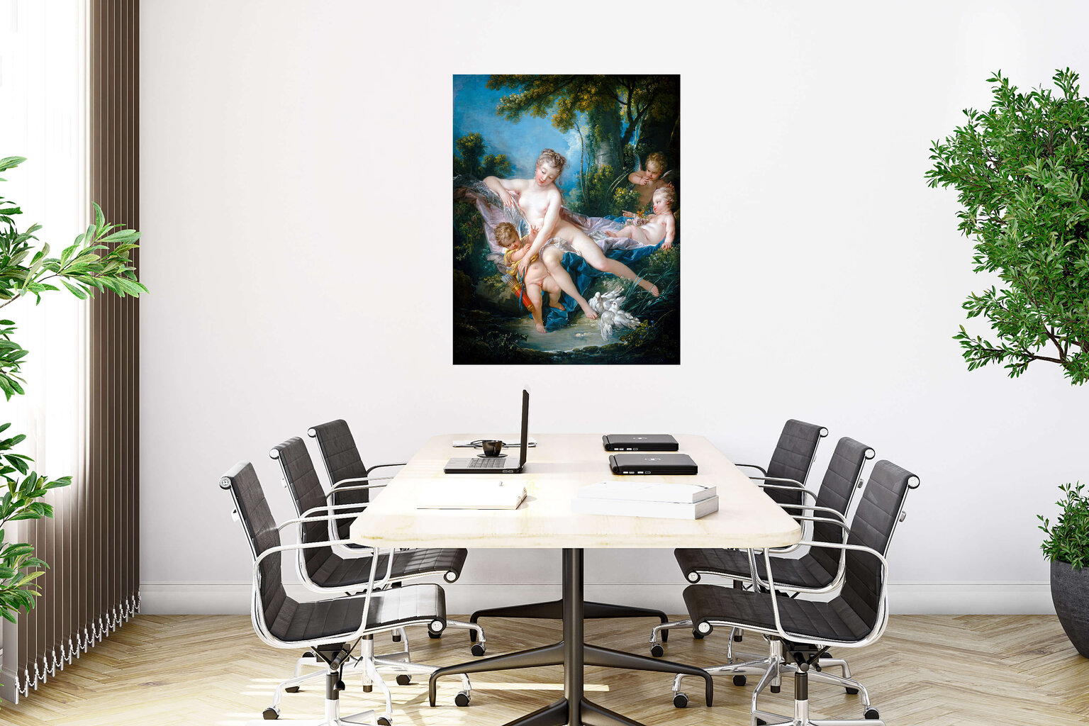 Reprodukcija Venus Consoling Love (Francois Boucher), 60x80 cm kaina ir informacija | Reprodukcijos, paveikslai | pigu.lt
