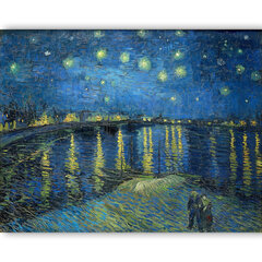 Reprodukcija Starry Night Over the Rhone (Vincent van Gogh), 60x80 cm kaina ir informacija | Reprodukcijos, paveikslai | pigu.lt