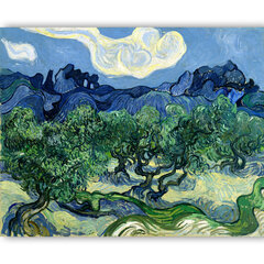 Reprodukcija Olive Trees with the Alpilles in the Background (Vincent van Gogh), 60x80 cm kaina ir informacija | Reprodukcijos, paveikslai | pigu.lt