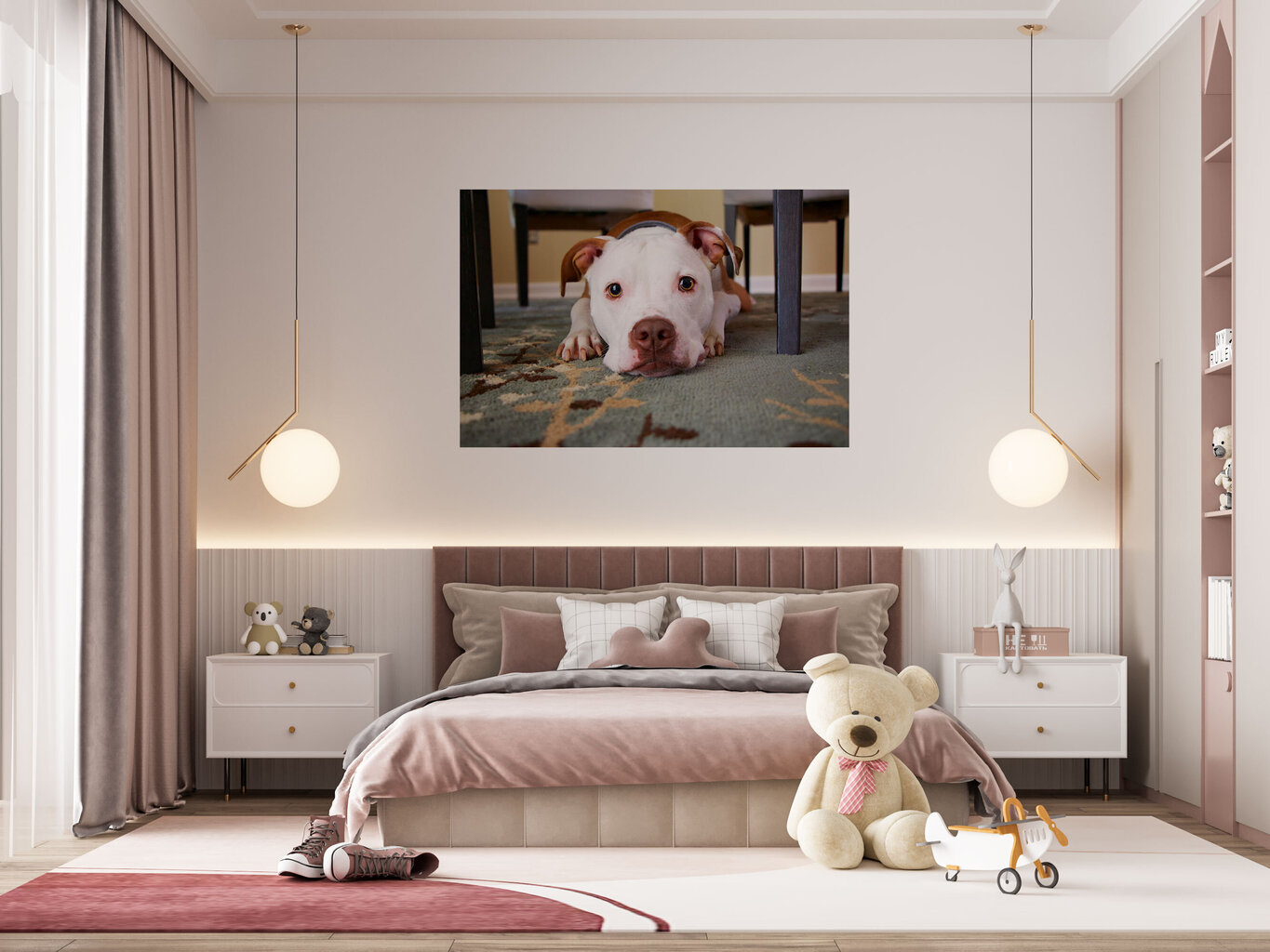 Paveikslas Draugiškas šuo, 40x60 cm цена и информация | Reprodukcijos, paveikslai | pigu.lt