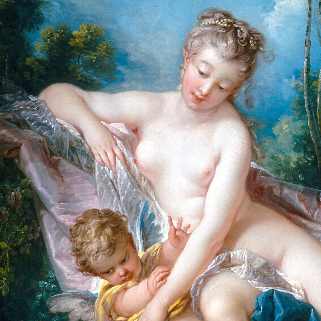 Reprodukcija Venus Consoling Love (Francois Boucher), 40x60 cm kaina ir informacija | Reprodukcijos, paveikslai | pigu.lt