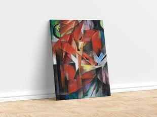 Reprodukcija The Foxes (Franz Marc), 40x60 cm kaina ir informacija | Reprodukcijos, paveikslai | pigu.lt