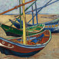 Reprodukcija Fishing Boats on the Beach at Saintes-Maries (Vincent van Gogh), 40x60 cm цена и информация | Reprodukcijos, paveikslai | pigu.lt