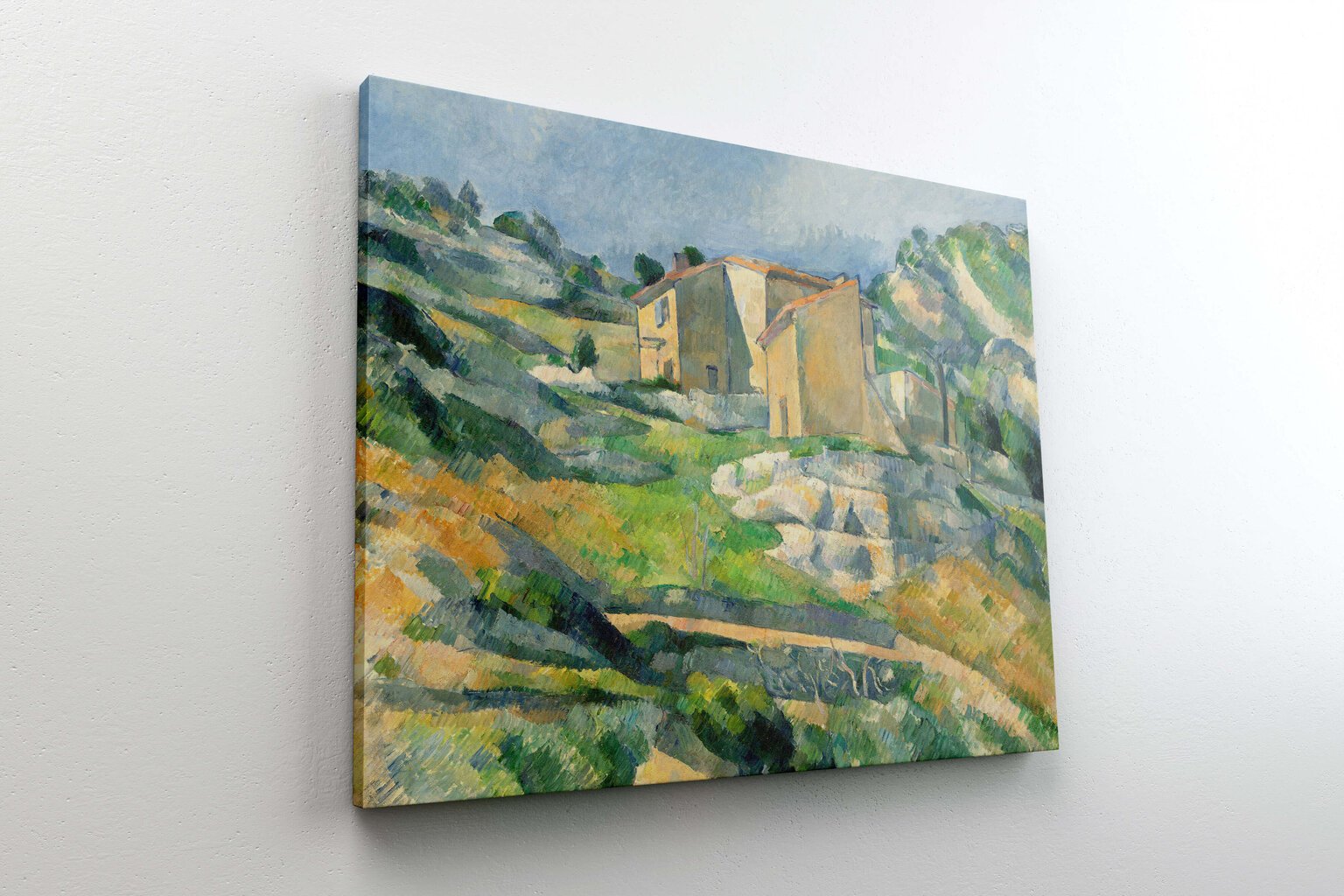Reprodukcija Houses in Provence The Riaux Valley near L'Estaque (Paul Cézanne), 30x40 cm kaina ir informacija | Reprodukcijos, paveikslai | pigu.lt