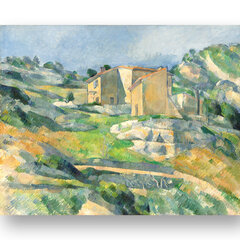 Reprodukcija Houses in Provence The Riaux Valley near L'Estaque (Paul Cézanne), 30x40 cm kaina ir informacija | Reprodukcijos, paveikslai | pigu.lt