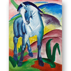 Reprodukcija Blue Horse I (Franz Marc), 30x40 cm kaina ir informacija | Reprodukcijos, paveikslai | pigu.lt