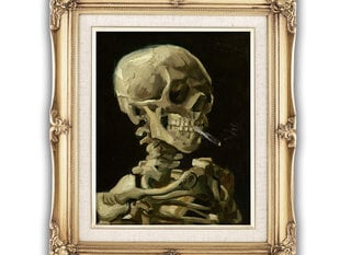 Reprodukcija Head of a skeleton with a burning cigarette (Vincent van Gogh), 30x40 cm kaina ir informacija | Reprodukcijos, paveikslai | pigu.lt