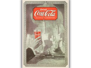Vintažinis plakatas Coca Cola, 59x84 cm (A1), kaina ir informacija | Reprodukcijos, paveikslai | pigu.lt