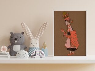 Винтажный плакат для детей Алиса в стране чудес: Красная королева", 59x84 см (A1), цена и информация | Репродукции, картины | pigu.lt