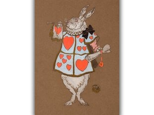 Винтажный плакат для детей Алиса в стране чудес: Белый кролик, 59x84 см (A1), цена и информация | Репродукции, картины | pigu.lt
