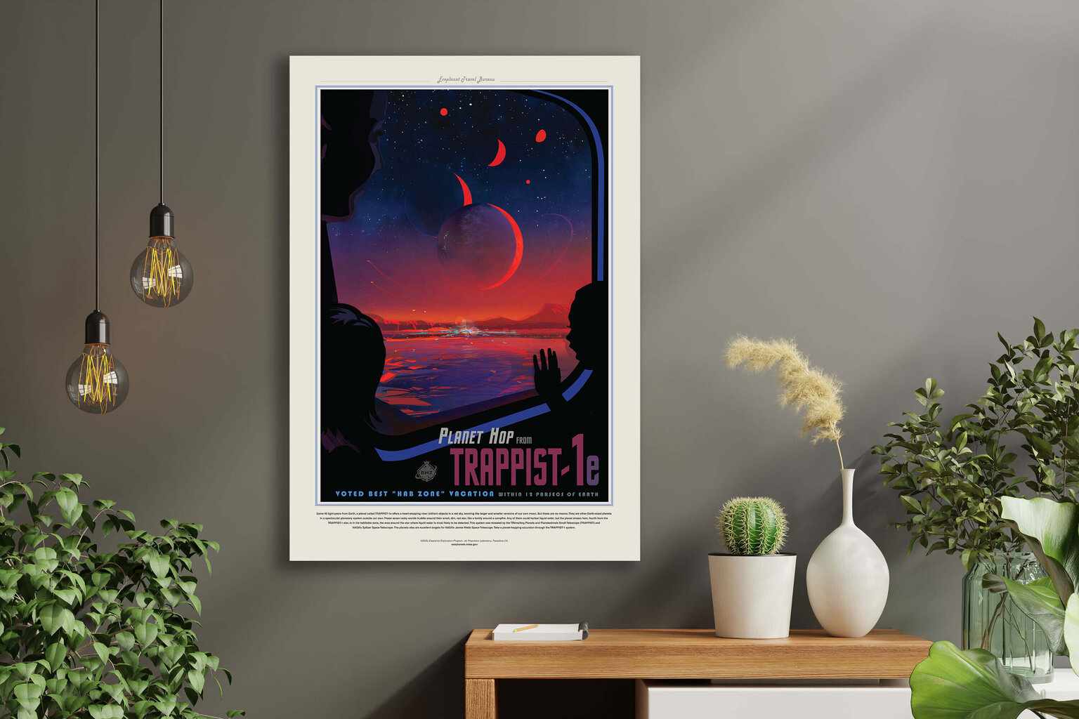 Plakatas NASA: Trappist 1e, 42x59 cm (A2), цена и информация | Reprodukcijos, paveikslai | pigu.lt
