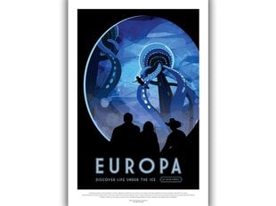 Плакат НАСА: Европа, 42 x 59 см (A2), цена и информация | Репродукции, картины | pigu.lt