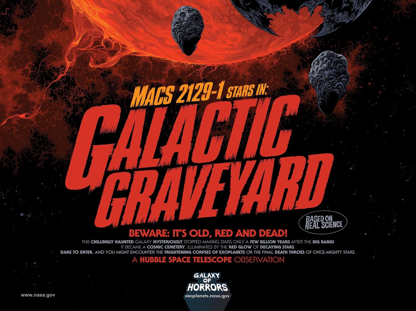 Plakatas NASA: Galactic Graveyard, 42x59 cm (A2), kaina ir informacija | Reprodukcijos, paveikslai | pigu.lt