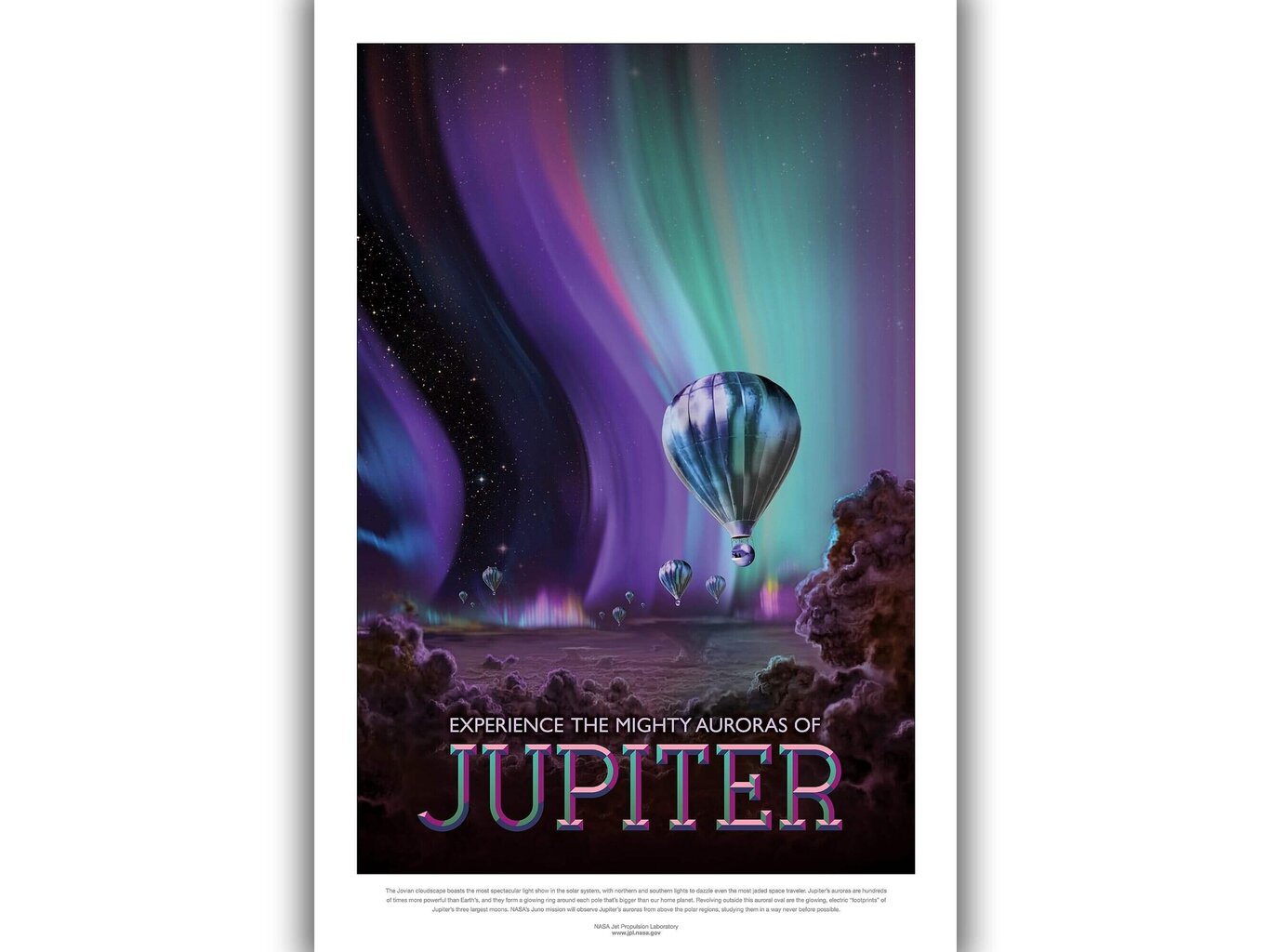 Plakatas NASA: Jupiter, 42x59 cm (A2), kaina ir informacija | Reprodukcijos, paveikslai | pigu.lt