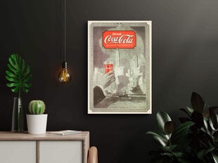 Vintažinis plakatas Coca Cola, 42x59 cm (A2), kaina ir informacija | Reprodukcijos, paveikslai | pigu.lt