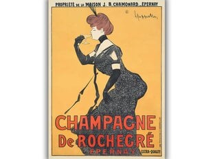 Vintažinis plakatas Champagne de Rochegre, 42x59 cm (A2), kaina ir informacija | Reprodukcijos, paveikslai | pigu.lt