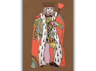 Vintažinis plakatas vaikams Alisa Stebuklų Šalyje: Širdžių karalius, 42x59 cm (A2), kaina ir informacija | Reprodukcijos, paveikslai | pigu.lt